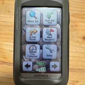Garmin Oregon 450t Handheld GPS Touchscreen Topo Maps Tested Bundle Works